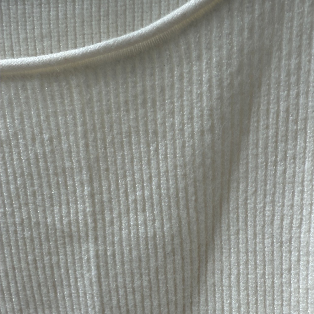 Free People Ivory Ribbed Knit Top - Picture 4 of 5